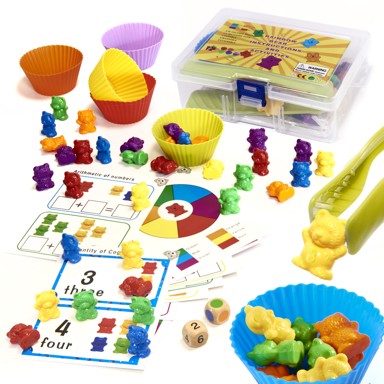 Montessori edukativni set "Medvjedići uče brojati", 44 elemenata